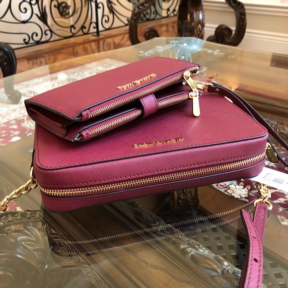 Michael Kors jet set crossbody&double zip wristlet - Picture 8 of 8